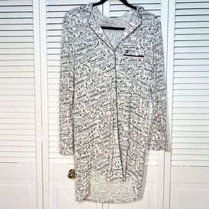 Victoria's Secret Modal Sleepshirt with Logo Script Design